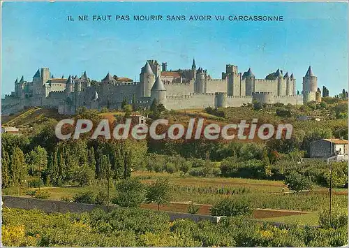 Cartes postales moderne La Cite de Carcassonne (Aude) Vue generale