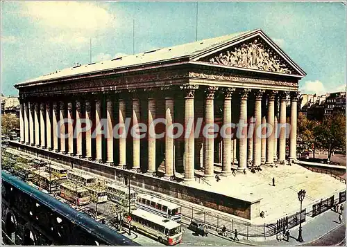 Moderne Karte Paris L'eglise de la Madeleine