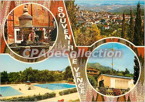 Cartes postales moderne Cote d'Azur Vence La Fontaine Vue generale la Piscine la chapelle Matisse