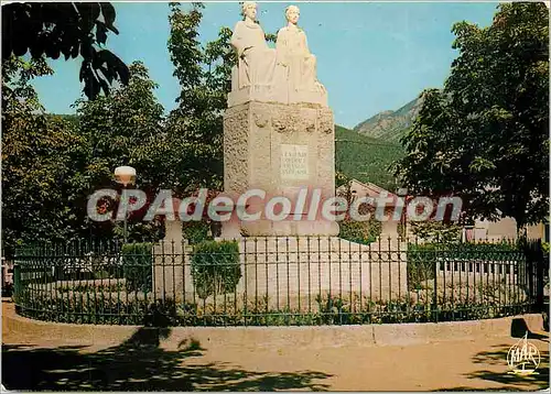 Moderne Karte Le Roussillon Touristique Vernet les Bains alt 650 m Station thermale et climatique Monument a