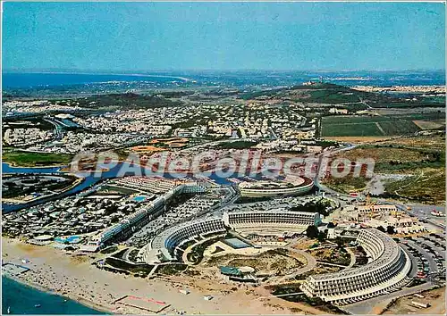 Cartes postales moderne La Cote d'Azur Antibes Le Port le Fort Carre au fond les Alpes