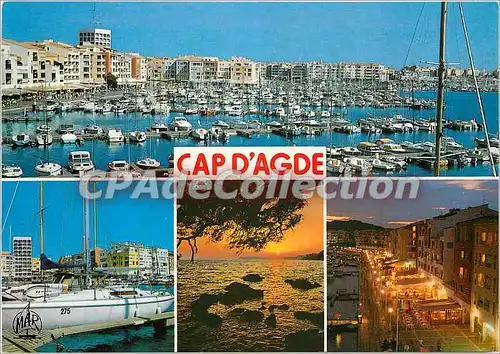 Moderne Karte Le Languedoc le Cap d'Agde