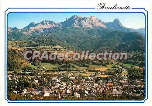 Cartes postales moderne Alpes de Haute Provence Barcelonnette (alt 1133 m) Vue generale au fond le chapeau de Gendarme