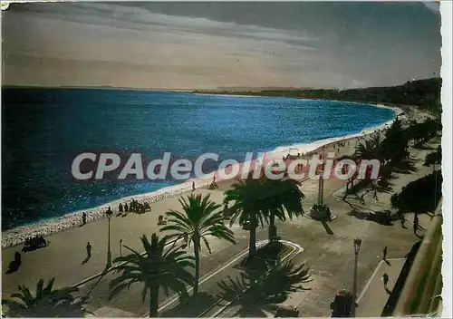 Cartes postales moderne La Cote d'Azur Nice Clair de lune sur la Baie des Anges