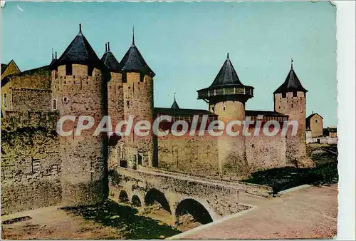 Moderne Karte Cite de Carcassonne (Aude) Le chateau Comtal