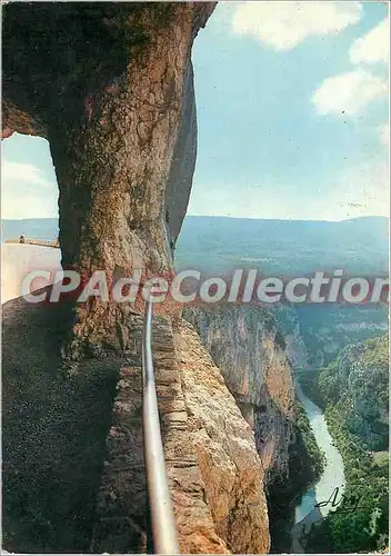 Cartes postales moderne Les Gorges Pittoresque du Verdon Vu du Tunnel du Fayet La Pic des Falaises des Cavaliers