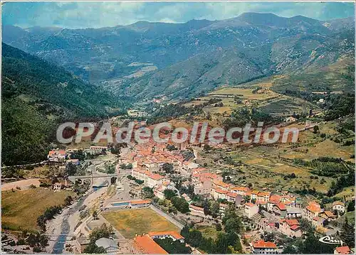 Moderne Karte Prats de Mollo la Preste (Pyr Or) Vue generale aerienne