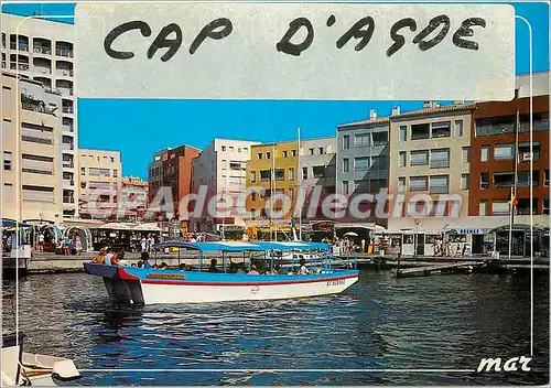 Moderne Karte Le Languedoc le Cap d'Agde Promenade en bateau