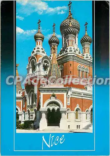 Cartes postales moderne La Cote d'Azur French Rivera Nice Cathedrale Orthodica Russe