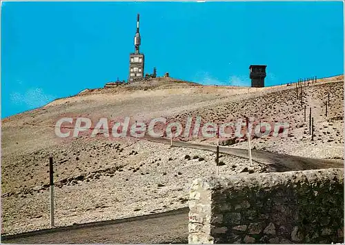 Moderne Karte Sommet du Mont Ventoux alt 1912 m Panorama circulaire le plus entendu d'Europe