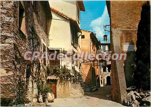 Cartes postales moderne La Cote d'Azur et ses Villages Pittoresque Vieille rue de la Turbie