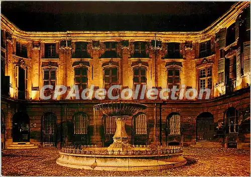 Cartes postales moderne Aix en Provence La Nuit La Fontaine et la place d'Albertas (XVIIIe s)