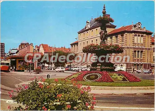 Moderne Karte Bourg en Bresse (Ain) Place Bernard