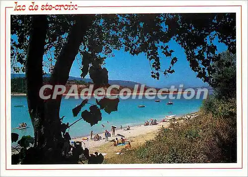 Moderne Karte Le Lac de Ste Croix (Alpes de haute Provence Var) Les rives du lac Forme sur le Verdon a la sor