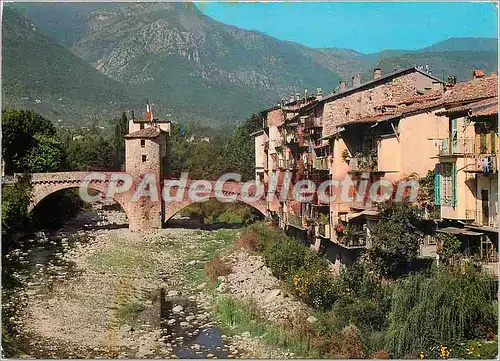 Cartes postales moderne Sospel Alpes Mmes Le Pont Vieux et sa tour de peage