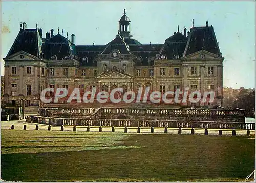 Moderne Karte Chateau de Vaux le Vicomte Facade Nord