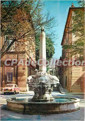 Cartes postales moderne La Cite du Roy Rene Aix en Provence (B du Rh) Fontaine des Quatre Dauphins