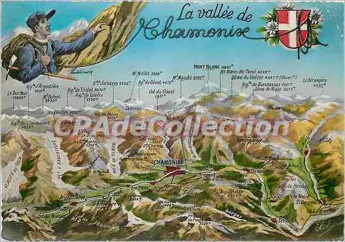 Cartes postales moderne La Vallee de Chamonix