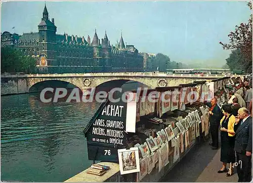 Cartes postales moderne Paris les Bouquinistes Quai de Gervres et la Conciergerie