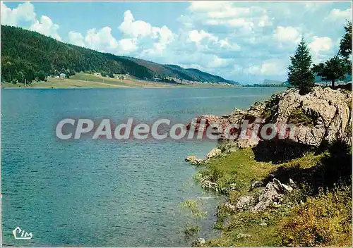 Moderne Karte Les beaux sites du Jura (Franche Comte) Le lac des Rousses (alt 1100 m)