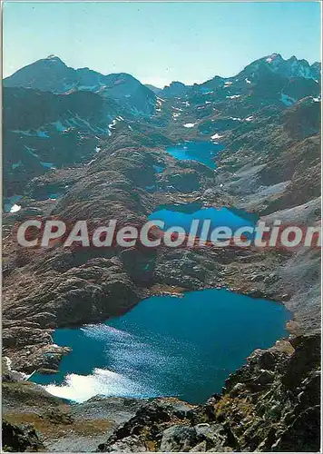 Cartes postales moderne Vallee des Merveilles (Alpes Mmes) Le lac Vert (refuge de la Valmasque C A F)