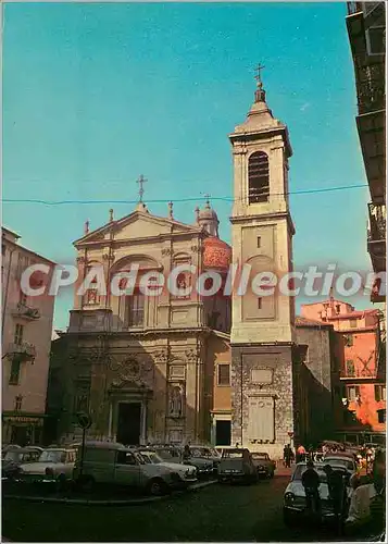 Cartes postales moderne Nice La Cathedrale et sa place