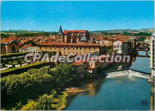 Cartes postales moderne Castres (Tarn) Perspective sur l'Agout borde par les Vieilles maisons