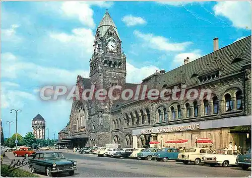 Moderne Karte au Pays Lorrain Metz (Moselle) La gare