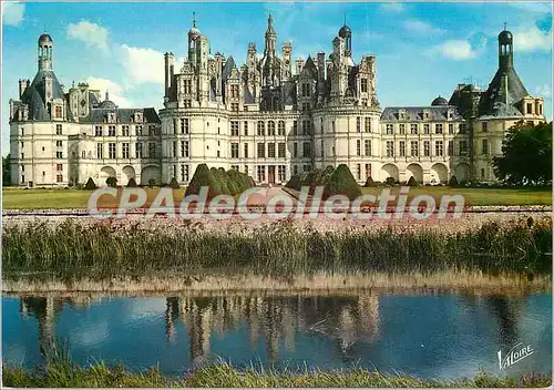 Moderne Karte Chambord (Loir et Cher) La facade principale (156 m) du Chateau