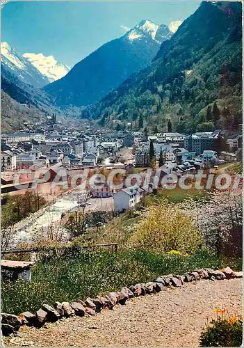 Moderne Karte Cauterets (Htes Pyrenees) vue generale depuis le Mamelon Vert