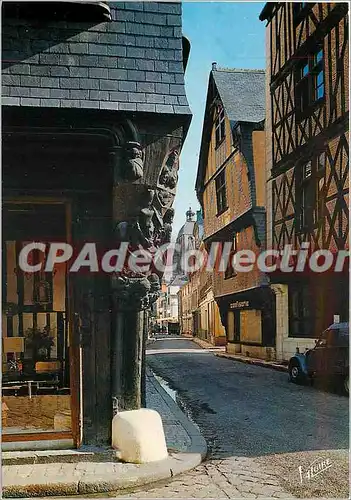 Cartes postales moderne Les merveilles du Val de Loire Tours (Indre et Loire) Le vieux Tours Maisons du XVe s rue du Ch