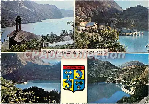 Cartes postales moderne Paysages de l'Oisans lac et Barrage du Chambon