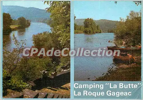 Moderne Karte Camping la Butte la Roque Gageac Domme la Dordogne au camp