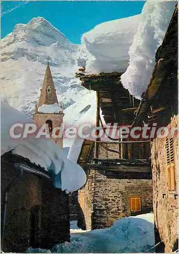 Cartes postales moderne Bonneval sur Arc (Savoie) Alt 1835 m Une rue le clocher et la pointe des roches