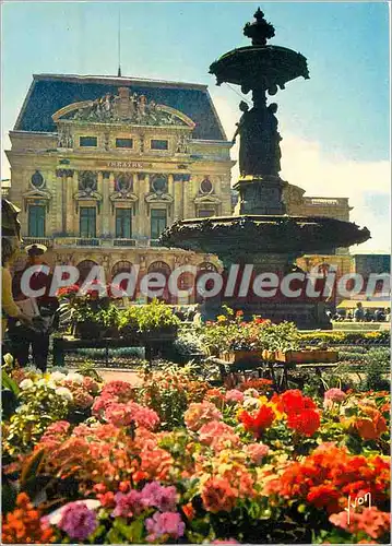 Cartes postales moderne Cherbourg (Manche) Place General de Gaule et Marche aux Fleurs