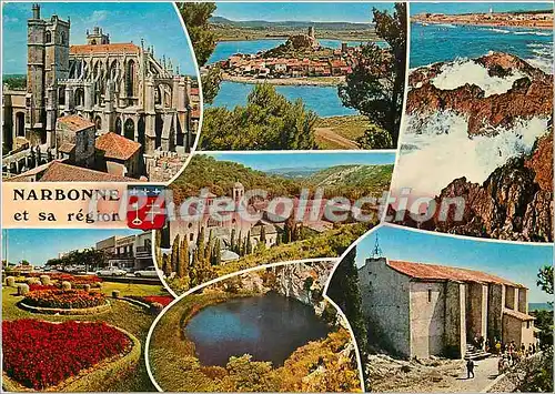 Cartes postales moderne Narbonne (Aude) et sa region la cathedrale St Just Gruissan