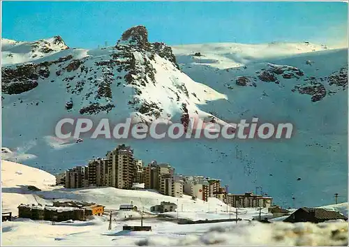 Cartes postales moderne Tignes le Lac (Savoie) alt 2100 m le Val Claret et les pises de la Grande Motte