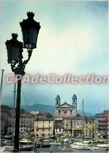 Cartes postales moderne a Bellezza di a Corsica charme inexprimable du vieux port de Bastia sou la protection seculaire