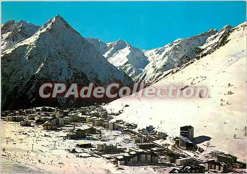 Cartes postales moderne Les 2 Alpes (Isere) Alt 1650 3500 m vue aerienne Aiguille de Venisc 2800 m