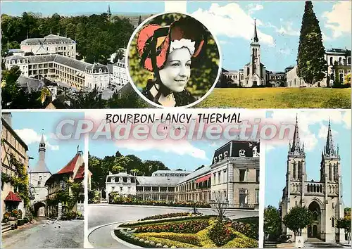 Moderne Karte Bourbon Lancy Thermal (S et L)