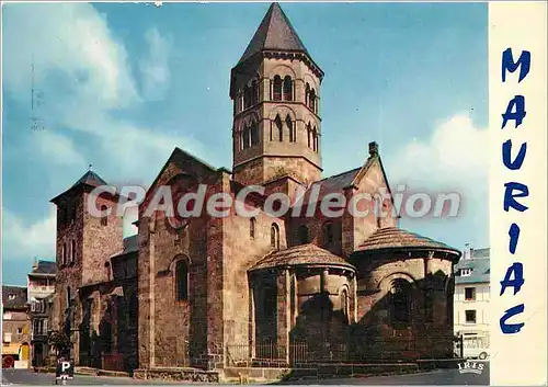 Moderne Karte Mauriac (Cantal) La basilique N D des Miracle XIIe s