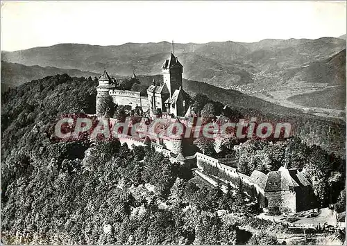 Moderne Karte le chateau du Haut Koenigsbourg (alt 755 m) Alsace