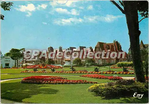 Cartes postales moderne Cabourg (Calvados) Les jardins du casino