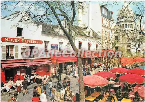 Cartes postales moderne Paris Montmartre La place du Tertre