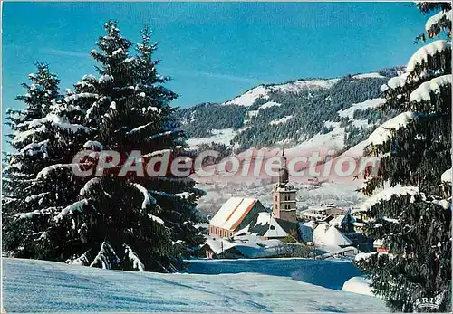 Moderne Karte Megeve 1113 m (Hte Savoie) Capitale du Ski le chocher et les Pentes du Christomet
