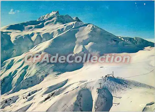 Moderne Karte Valmorel (Savoie) alt 1350 m arrivee superrieur du telesiege