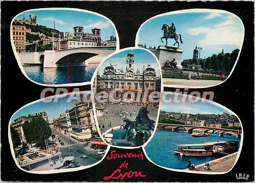 Cartes postales moderne Lyon Pont Tilsitt Place des Terraux