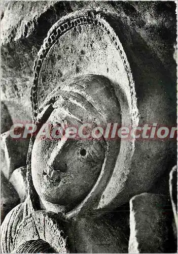 Cartes postales moderne Cathedrale d'Autun (S et L) Fuite en Egypte Tete de la Vierge Chapiteau (XIIe s)