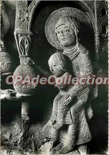 Cartes postales moderne Cathedrale d'Autun (S et L) La Vierge et l'enfant Chapiteau (XIIe s)