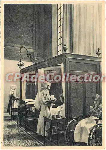 Cartes postales moderne Hotel Dieu de Beaune (Cote d'Or) Salle Saint Hugues Details d'un lit